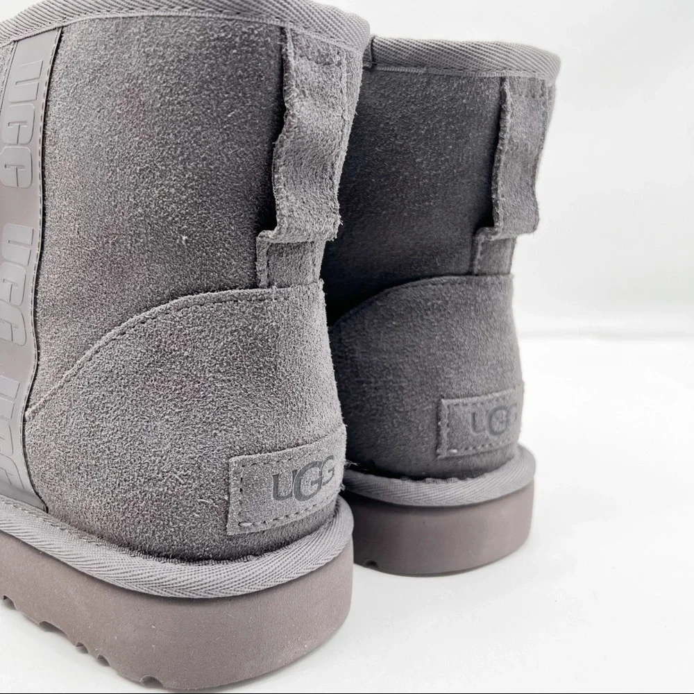 UGG Classic Mini Side Logo Ankle Suede Boots 1122558- Color Shade - Picture 8 of 13